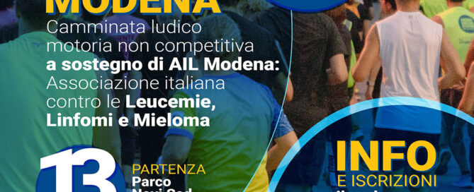 Volantino Corri con AIL Modena 2025