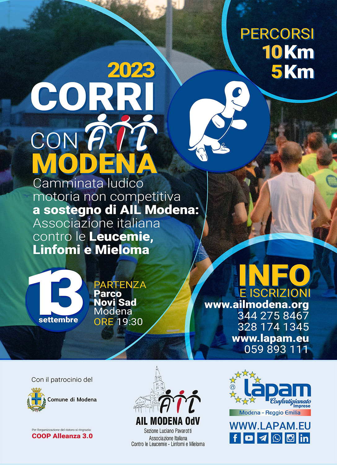 Volantino Corri con AIL Modena 2025