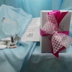 cod.MPM026 Mappamondo con ciondolo albero della vita cm.8 - completo di box