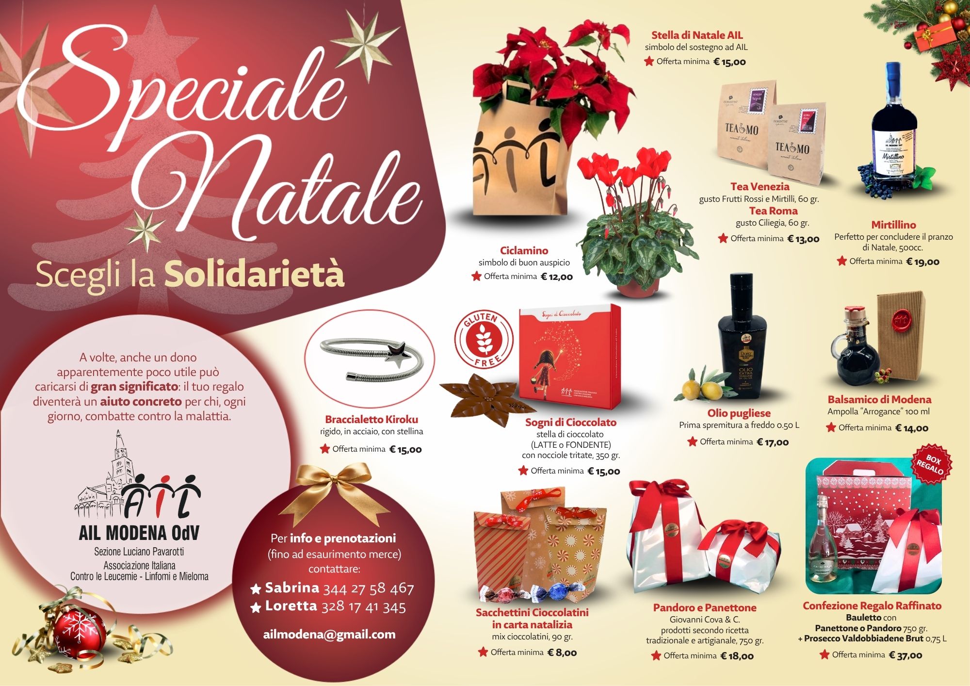 Volantino AIL Modena Natale 2025