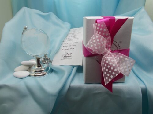 Mappamondo con ciondolo albero della vita cm.8 completo di box