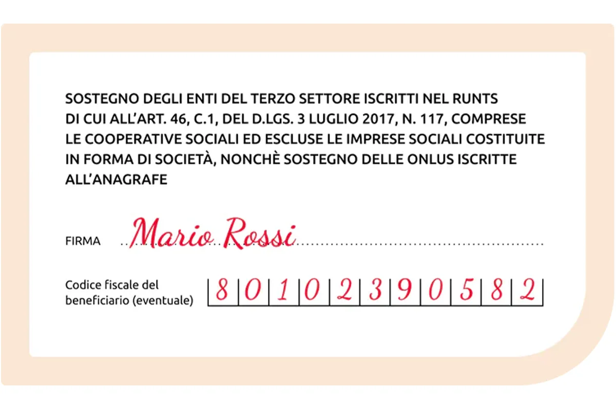 Codice per donare il 5x1000 a AIL Modena