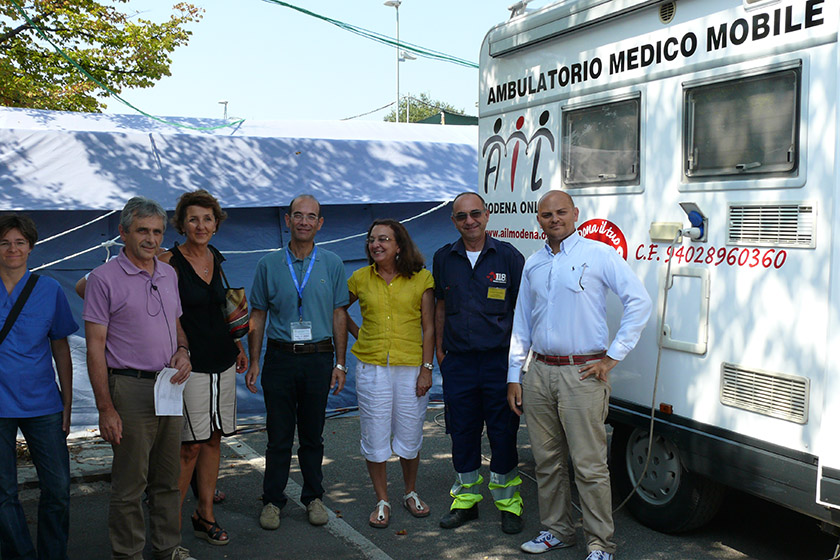 AIL Modena consegna ambulatorio mobile