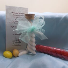 cod.PVT10 Provetta in vetro con tappo in sughero h.10cm