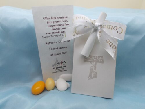 Bomboniera porta confetti in cartoncino