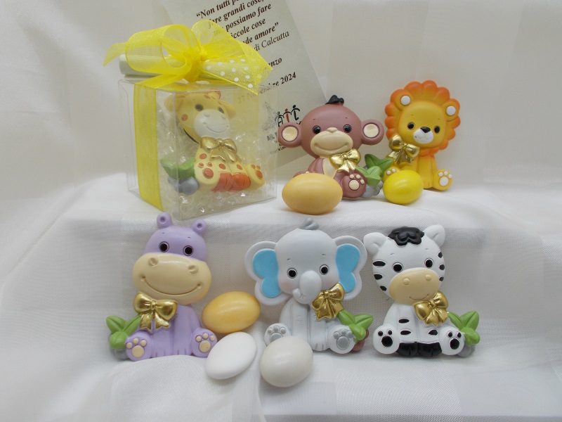 Bomboniera magnete animaletto in resina