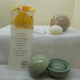 cod.CND441 Sfera porta candela dm.7 con box - 3 profumazioni assortite